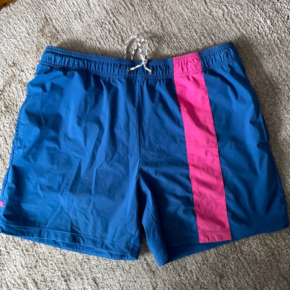 RHONE Fletcher Trunks Stadium/Disco Blue Pink M